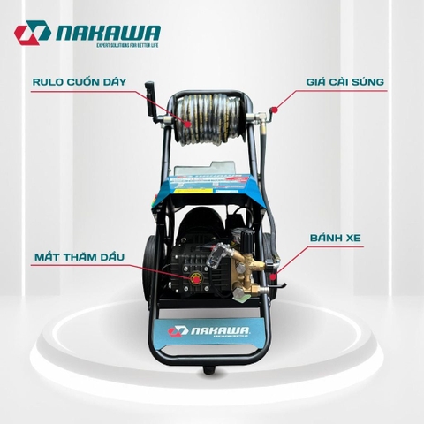 Máy phun áp lực cao công nghiệp Nakawa NK-HPC3500PLUS (3.5Kw-220V)