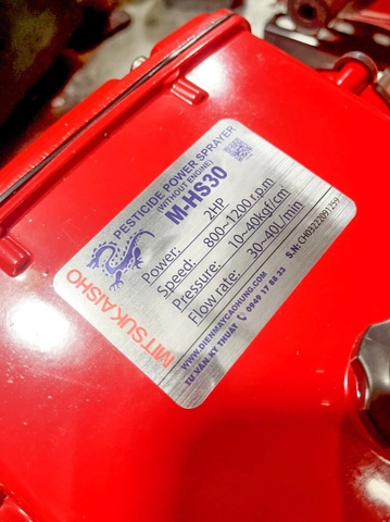 Đầu phun áp lực chất lỏng Mitsukaisho M-HS30 2.0HP Đỏ (hoạt động bằng sức kéo động cơ)