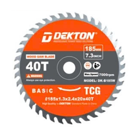 Lưỡi Cắt Gỗ 40 Răng 7000V/P Dekton DK-B185W