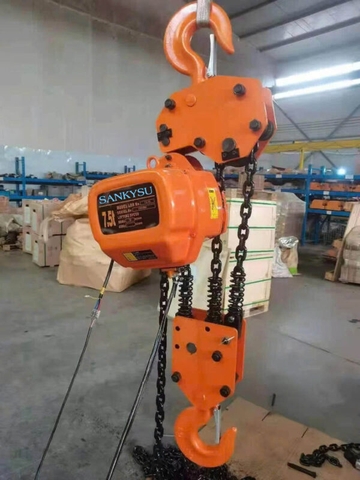 Pa lăng xích điện cố định SANKYSU KKBB7.5-03 7.5 Tấn 380V