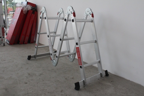 Thang nhôm xếp Oshima T4D-3 Xanh đậm (4 đoạn, 3 bậc)