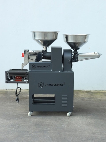 Bộ máy xát nghiền gạo Huspanda HNF680I (Motor HPN3000 - Sàng lọc sạn rung) Cối xát nghiền Inox