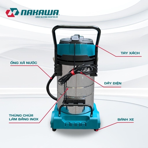 Máy hút bụi công nghiệp NAKAWA NK-VC5180 (5Kw-80L)