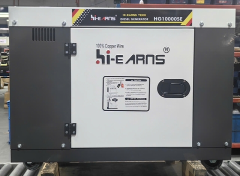 Máy Phát Điện Chạy Dầu 7.5KW Hi-Earns HG10000SE 220V