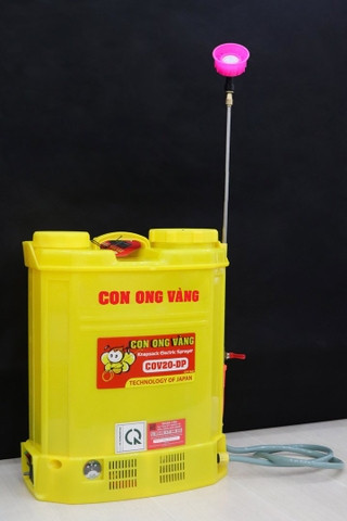 Máy phun thuốc trừ sâu, côn trùng điện Con Ong Vàng COV20-DP-ắc qui