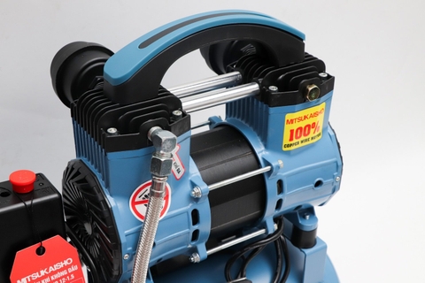 Máy nén khí Mitsukaisho 12-1.5 1.5HP Xanh dương Điện 1 pha (Không dầu,nhanh,dây đồng)