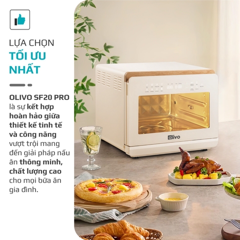 Nồi Chiên Hấp Đa Năng OLIVO SF20 PRO