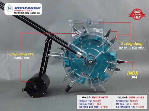 Máy tra hạt giống Huspanda HGH200T (20 răng)