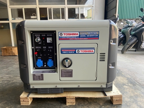 Máy Phát Điện Chạy Dầu 5Kw Toshima T68ES Siêu Cách Âm