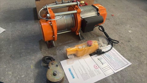 Tời điện đa năng SANKYSU KCD1250/2500 – 100M 220V nhanh