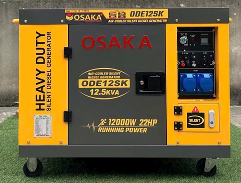 Máy Phát Điện Chạy Dầu Chống Ồn OSAKA ODE12SK 12.5KVA 220V