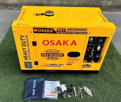 Máy Phát Điện Chạy Dầu Chống Ồn OSAKA ODE19500TE 8.5KVA 220V/380V