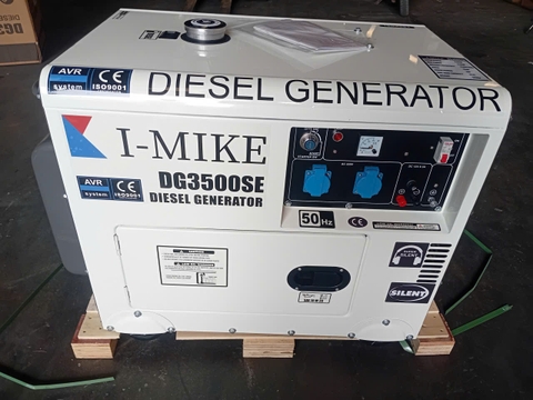 Máy Phát Điện Chạy Dầu I-Mike 3Kw DG3500SE Chống Ồn