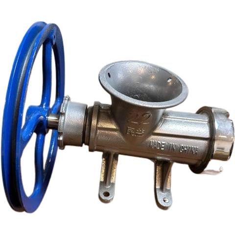 CỐI ĐÙN THỊT MẠ INOX CÔNG NGHIỆP DÙNG CHO MOTO 1.1KW ĐẾN 1.5KW KÈM PHỄU INOX DAO LÀM BẰNG THÉP KHÔNG RỈ THÂN GANG DẦY BỀN BỈ