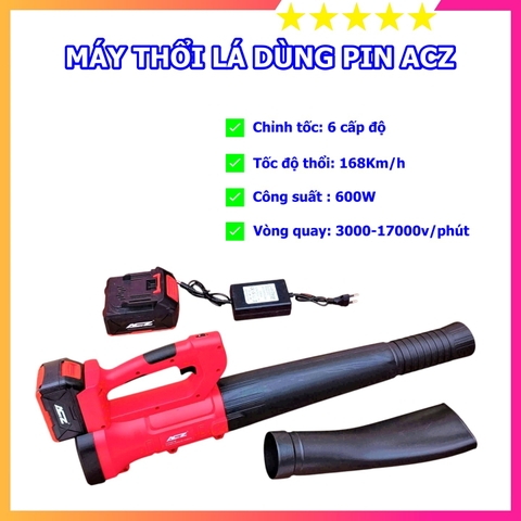 MÁY THỔI LÁ DÙNG PIN ACZ ACZ-8877 21V 5CELL CÓ CHỈNH TỐC
