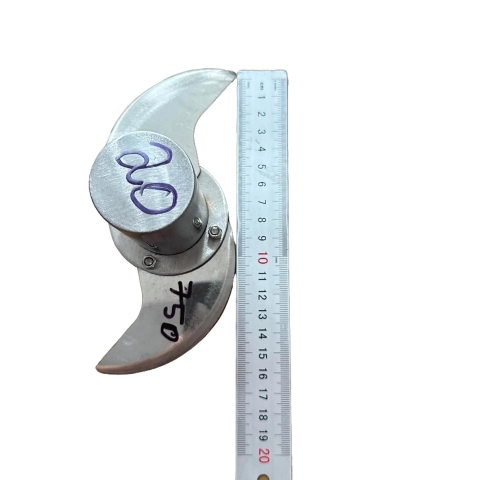 LƯỠI DAO XAY THỊT 2 CÁNH INOX 304 DÀNH CHO NỒI 20CM ĐÁY BẰNG THÁO RỜI CHIỀU DÀI LƯỠI 18CM LỖ TRỤC NGANG 1.2CM VÀ CHÉO 1.7CM