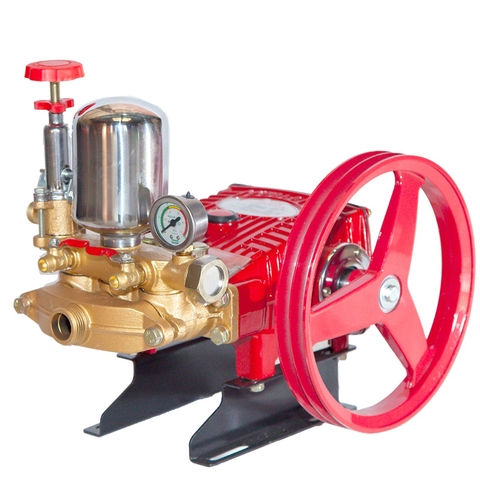 ĐẦU MÁY RỬA XE DÂY ĐAI LUCKY HL45 MÀU ĐỎ GÂN TY THÉP 30MM