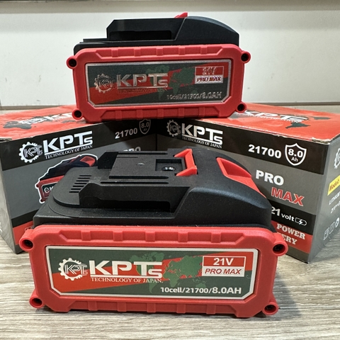 PIN 21V PRO MAX KPT PIN-10C PRO21700 8.0Ah Lithium-ion Chân M21 Phổ Thông Dùng Cho Máy Khoan Máy Mài Siết Bulông