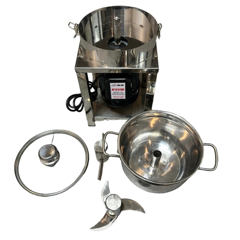 NỒI THÁO RỜI DAO NHẤC THẢ 1300W MÁY XAY THỊT CÁ CUA RIỀNG XẢ HÀNH TỎI ỚT NỒI ĐÁY BẦU 24CM DAO 3 CÁNH