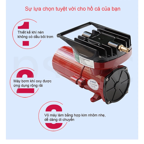 Máy Sủi Oxy Bể Cá Hailea ACO-003 25W - 55L/P Chạy Ắc Quy