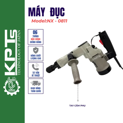 MÁY CHUYÊN ĐỤC KPTs  KPT-0811 TỐC ĐỘ 1300V/P CÔNG SUẤT 1300W MŨI 17MM