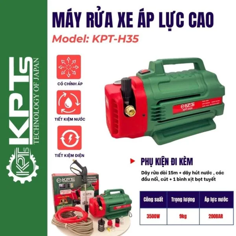 MÁY RỬA XE ÁP LỰC CAO KPTs KPT-H35 3500W 200BAR 7L