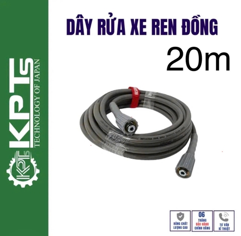 DÂY RỬA XE KPTs KPT-20MAX CAO ÁP REN ĐỒNG 22CM HÀNG CAO CẤP 20M