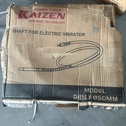 DÂY ĐẦM RUNG CHẠY ĐIỆN KAIZEN KZ50-4M CÓ 4 LỚP THÉP BÊN TRONG CÓ LÒ XO CHỐNG GÃY