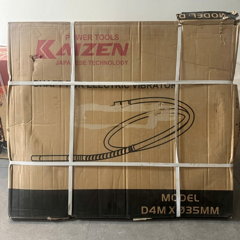 DÂY ĐẦM RUNG CHẠY ĐIỆN KAIZEN KZ35-4M CÓ 4 LỚP THÉP BÊN TRONG CÓ LÒ XO CHỐNG GÃY