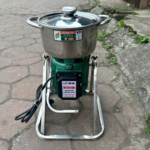 Máy Xay Thịt Đa Năng 900W INOX Nồi 18CM Dao 2 Cánh Kèm Dao Đánh Ruốc Xay Thịt Cá Cua Rau Củ