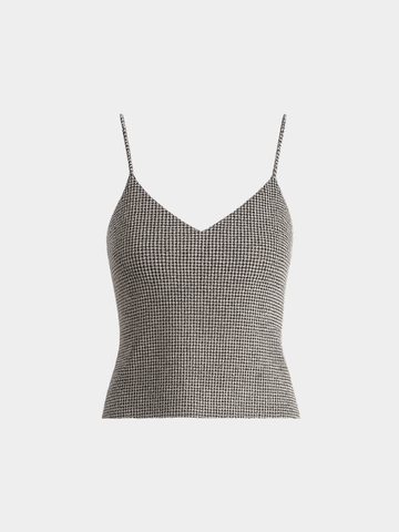 Áo hai dây Houndstooth Chic