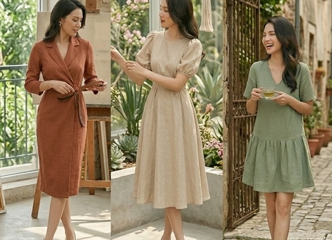 Chọn Phom Dáng Đầm Phù Hợp Với Từng Dáng Người (Lê, Táo, Đồng hồ cát)