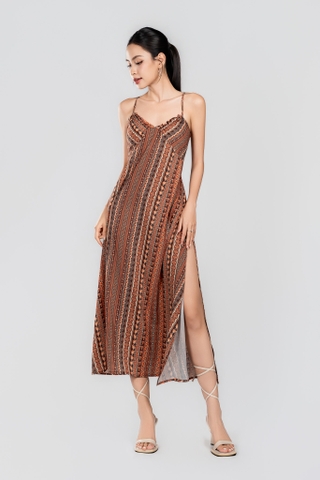 VANESSA DRESS- Váy 2 Dây Họa Tiết YMY Chất Liệu Poly, Nylon (Y06OPS01)