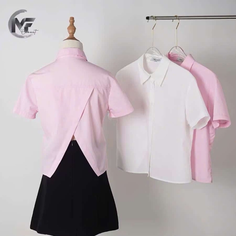 ZENA SHIRT - Sơ Mi Xẻ Lưng YMY Chất Liệu Nhập Khẩu Phong Cách Basic, Hiện Đại ( Y05BLS12)