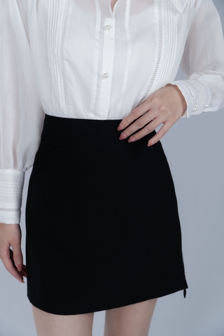 Maris Skirt- Chân Váy A Ngắn YMY, Chất Liệu Linen Phong Cách Thanh Lịch, Nữ Tính (Y06SKS07)