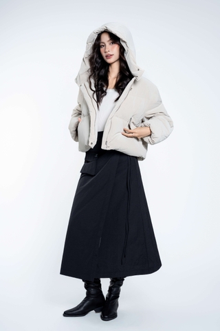 Áo Khoác Phao Lông Vũ Dáng Ngắn Chất Liệu Nhập Khẩu Phong Cách Hiện Đại (Y05FWJK0501)