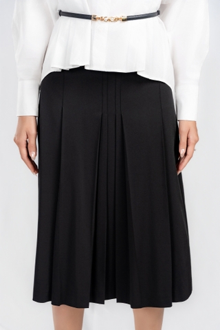 PAULINE SKIRT- Chân Váy Rập Ly YMY Chất Liệu Polyester/ Cotton Spandex Phong Cách Thanh Lịch (Y06SKS02)