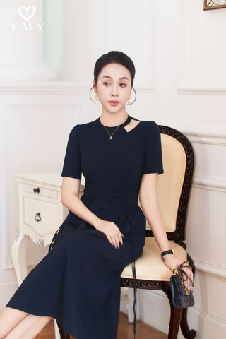 CELINE DRESS - Váy Dây Rút Eo Chất Liệu Spandex Nhập Khẩu Phong Cách Thanh Lịch (Y05OPS03)