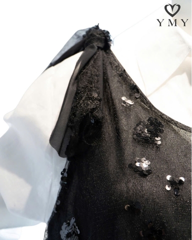 LUMI TOP - Váy 2 Dây Chất Liệu Lưới Đính Kim Sa Phong Cách Thời Trang