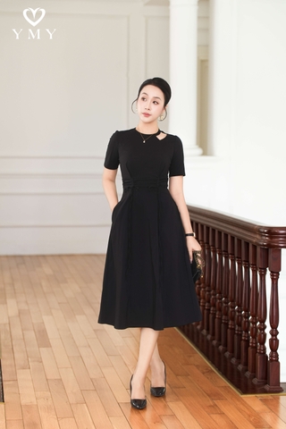 CELINE DRESS - Váy Dây Rút Eo Chất Liệu Spandex Nhập Khẩu Phong Cách Thanh Lịch (Y05OPS03)