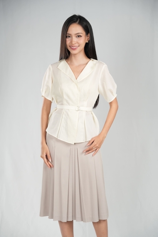 ELENA SHIRT- Áo Sơ Mi YMY Chất Liệu Tơ Xước Phong Cách Thanh Lịch (Y06BLS13)