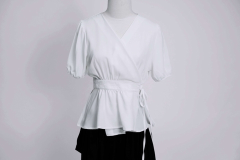 ALMA TOP - Áo Kiểu Cổ Chéo YMY Chất Liệu Nhập Khẩu Phong Cách Trẻ Trung, Thanh Lịch ( Y05BLS11)