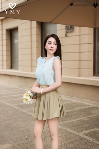 Hazel Skirt- Chân Váy Xếp Ly YMY Chất Liệu Nhập Khẩu Phong Cách Trẻ Trung, Nữ Tính (Y05SKS01)