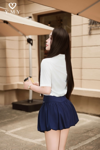 RIA SKIRT - Chân Váy Bí Ngô YMY Chất Liệu Spandex Nhập Khẩu Phong Cách Trẻ Trung, Năng Động (Y05SKS02)