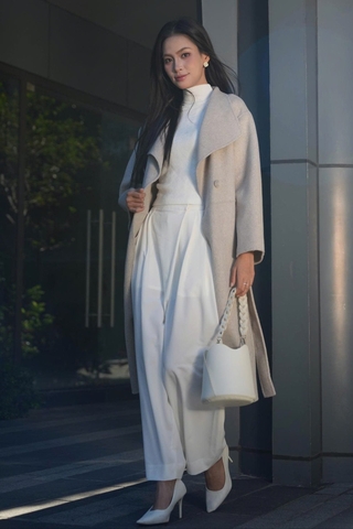 Áo Khoác Dạ Khâu Tay YMY Dáng Dài Chất Liệu Dạ Nhập Khẩu Phong Cách Thanh Lịch ( SRLCT01)