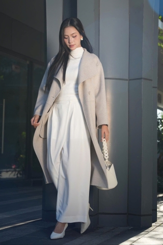 Áo Khoác Dạ Khâu Tay YMY Dáng Dài Chất Liệu Dạ Nhập Khẩu Phong Cách Thanh Lịch ( SRLCT01)