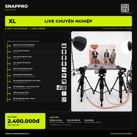 Gói XL – LIVE CHUYÊN NGHIỆP