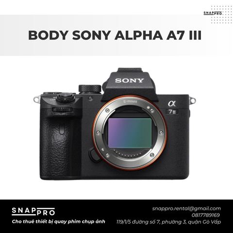 MÁY ẢNH SONY A7 III