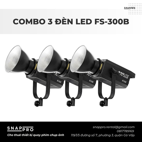 COMBO 3 ĐÈN LED NANLITE FS-300B