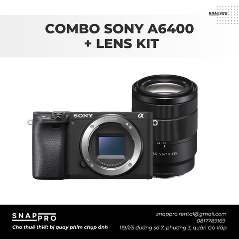 COMBO MÁY ẢNH SONY A6400 + LENS KIT